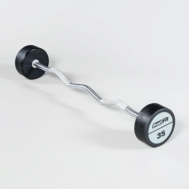Набор изогнутых полиуретановых штанг (шаг 5 кг, 5 шт) PROFI-FIT 35-55 кг