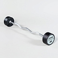 Набор изогнутых полиуретановых штанг (шаг 5 кг, 5 шт) PROFI-FIT 35-55 кг