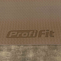 Коврик для йоги и фитнеса БАЗА (кофейный-бежевый) 5 мм PROFI-FIT
