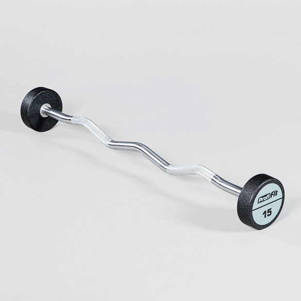 Набор изогнутых полиуретановых штанг (шаг 5 кг, 5 шт) PROFI-FIT 10-30 кг