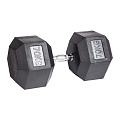 Гантель гексагональная обрезиненная PROFI-FIT 70 кг