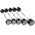 Набор прямых полиуретановых штанг (шаг 5 кг, 5 шт) PROFI-FIT 35-55 кг