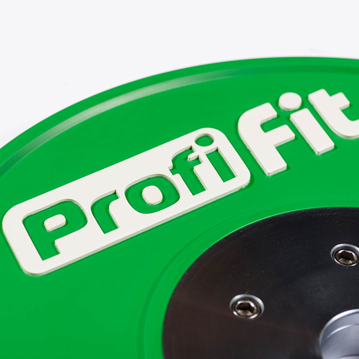 Диск профессиональный обрезиненный (цветной) D51 мм PROFI-FIT 10 кг