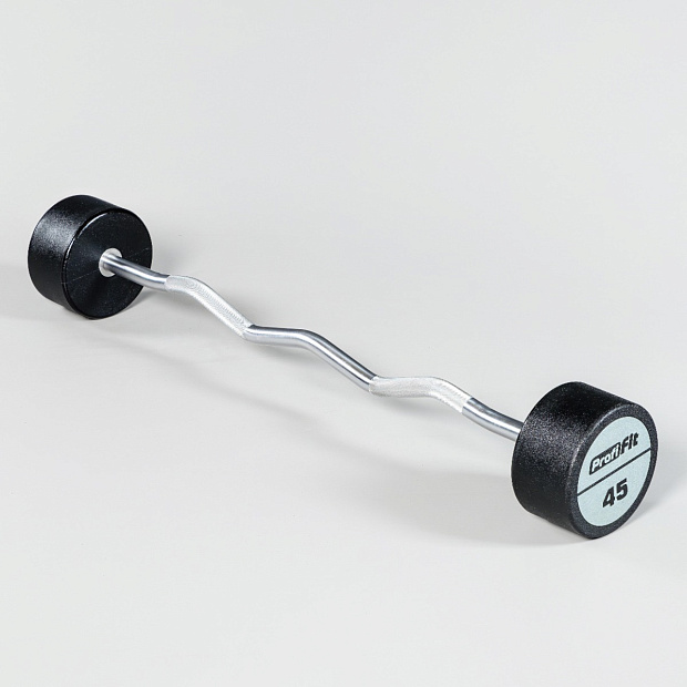 Набор изогнутых полиуретановых штанг (шаг 5 кг, 5 шт) PROFI-FIT 35-55 кг