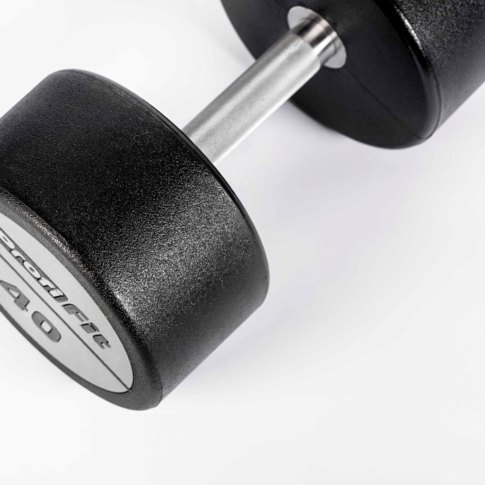 Гантельный ряд полиуретановый (шаг 2,5 кг, 5 пар) PROFI-FIT 40-50 кг