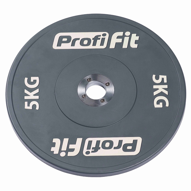 Диск профессиональный обрезиненный (цветной) D51 мм PROFI-FIT 5 кг
