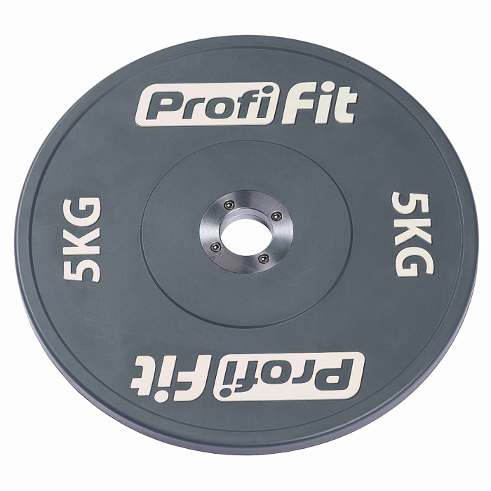 Диск профессиональный обрезиненный (цветной) D51 мм PROFI-FIT 5 кг
