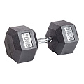 Гантель гексагональная обрезиненная PROFI-FIT 50 кг