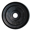 Диск обрезиненный классический, черный D26 мм PROFI-FIT  1,25 кг