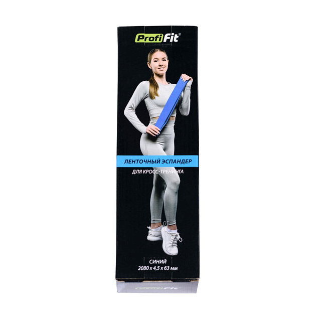 Ленточный эспандер для кросс-тренинга (синий, нагрузка 30-90 кг) PROFI-FIT