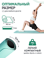 Коврик для йоги и фитнеса TPE 6 мм бирюзовый