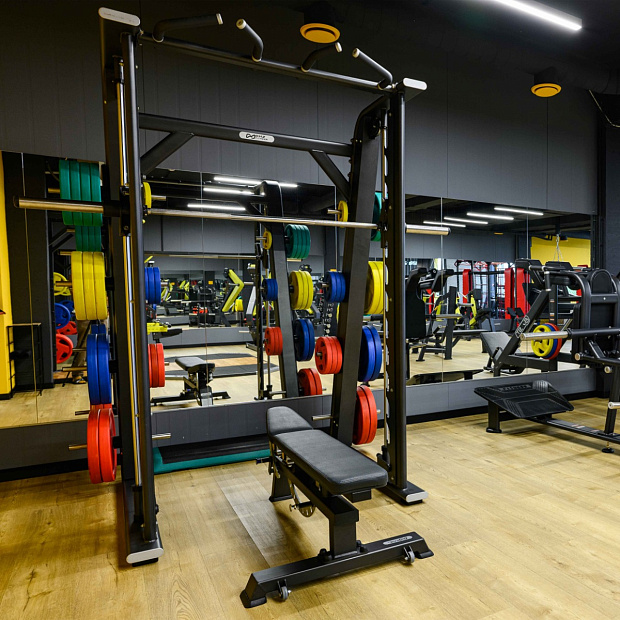 Диск обрезиненный (четыре хвата, цветной) D51 мм PROFI-FIT  5 кг