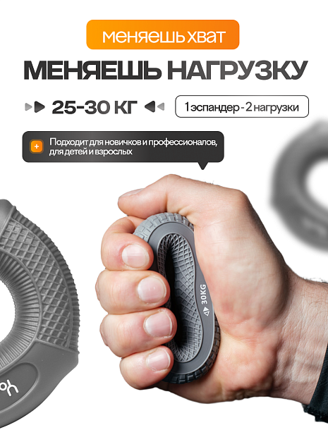 Круглый кистевой эспандер 25–30