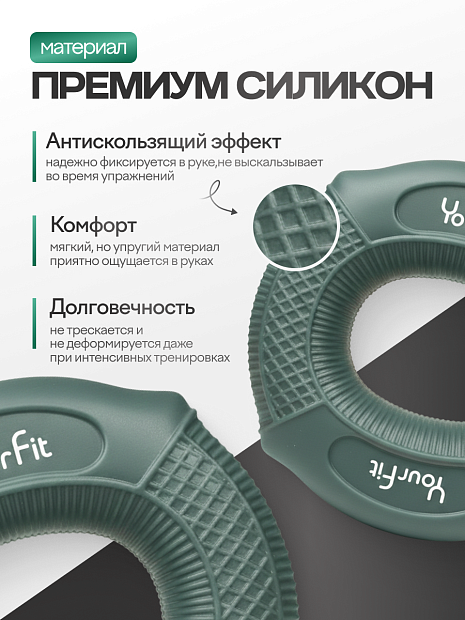 Круглый кистевой эспандер 60–70