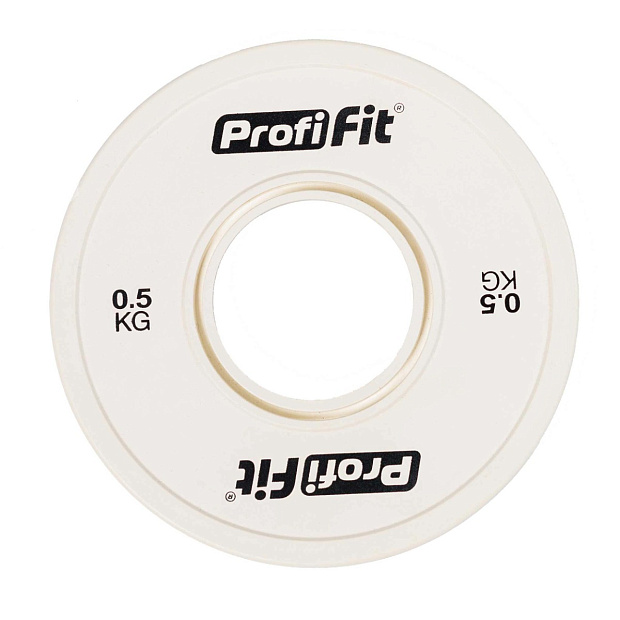 Диск профессиональный обрезиненный (цветной) D51 мм PROFI-FIT 0,5 кг