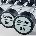 Набор изогнутых полиуретановых штанг (шаг 5 кг, 5 шт) PROFI-FIT 35-55 кг