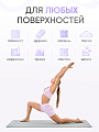 Коврик для фитнеса и йоги 10 мм серый NBR материал