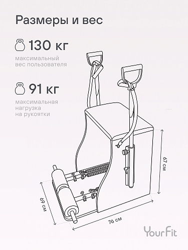 Стул для баланса  серый