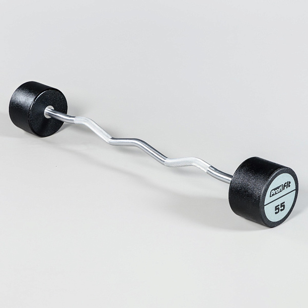 Набор изогнутых полиуретановых штанг (шаг 5 кг, 5 шт) PROFI-FIT 35-55 кг