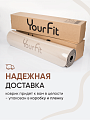 Коврик для йоги и фитнеса TPE 6 мм бежевый