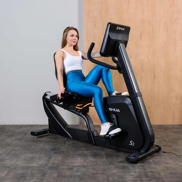 SH-B9100RT Велотренажер горизонтальный (Android-дисплей, 15,6") SHUA
