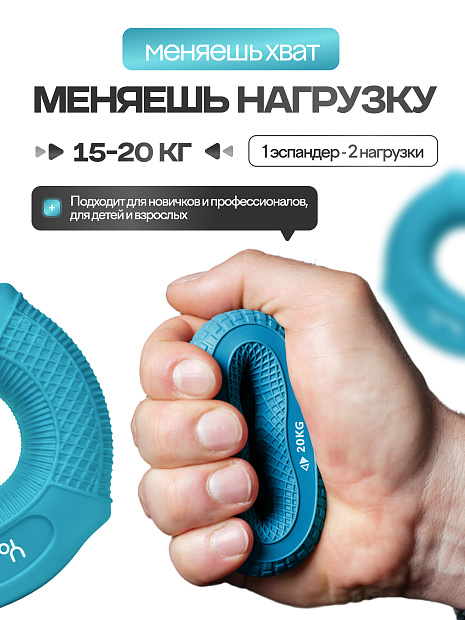 Круглый кистевой эспандер 15–20