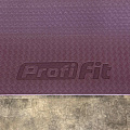 Коврик для йоги и фитнеса БАЗА (бордовый-пудровый) 5 мм PROFI-FIT