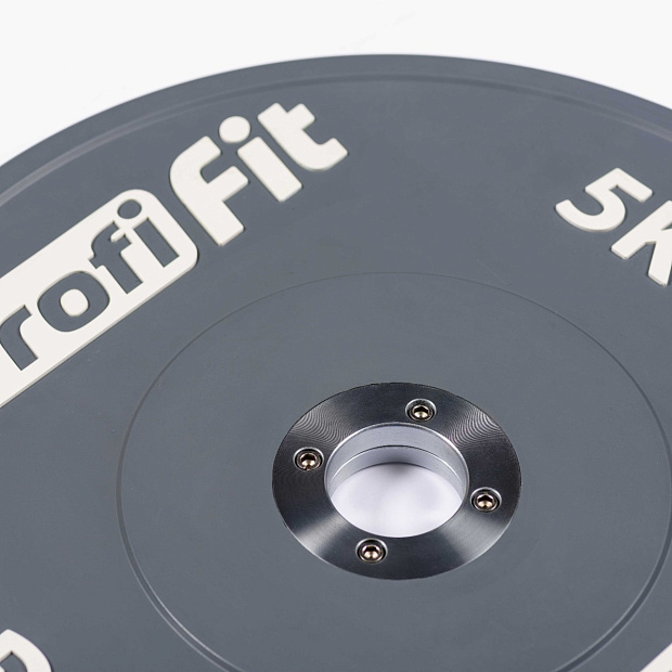 Диск профессиональный обрезиненный (цветной) D51 мм PROFI-FIT 5 кг