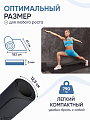 Коврик для йоги и фитнеса TPE 6 мм чёрный