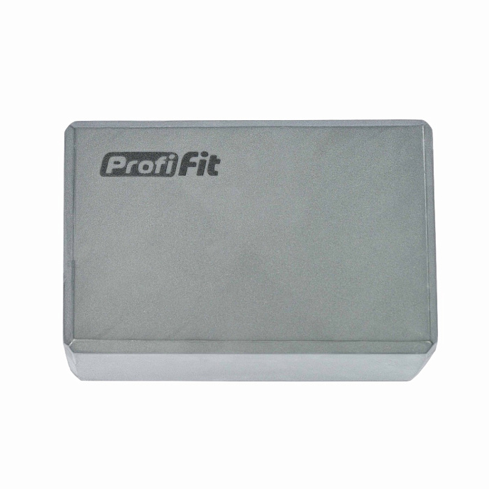 Блок для йоги (серый) PROFI-FIT