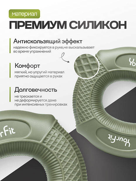 Круглый кистевой эспандер 50–60