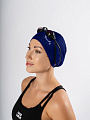 Тканевая шапочка для плавания синяя