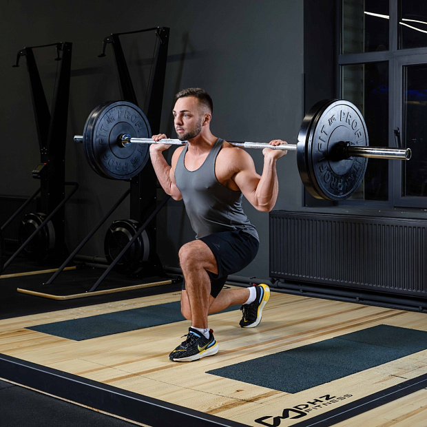 Диск для штанги каучуковый, черный D51 мм PROFI-FIT  5 кг