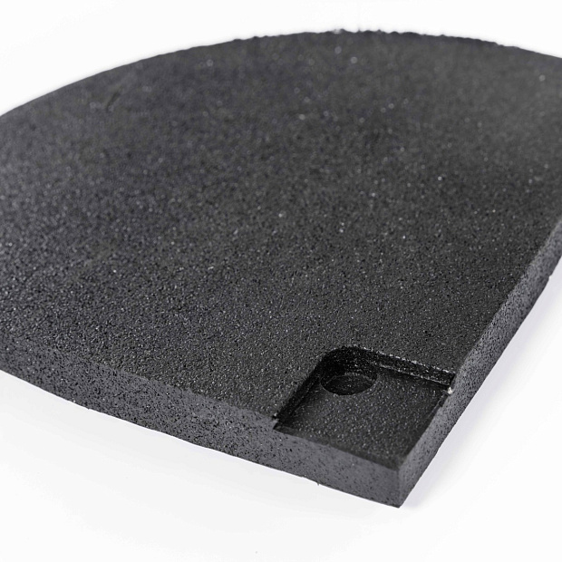 Бордюр резиновый угловой Премиум 200x200x20 мм PROFI-FIT