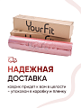 Коврик для йоги и фитнеса TPE 6 мм красный