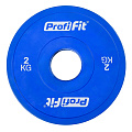 Диск профессиональный обрезиненный (цветной) D51 мм PROFI-FIT 2 кг