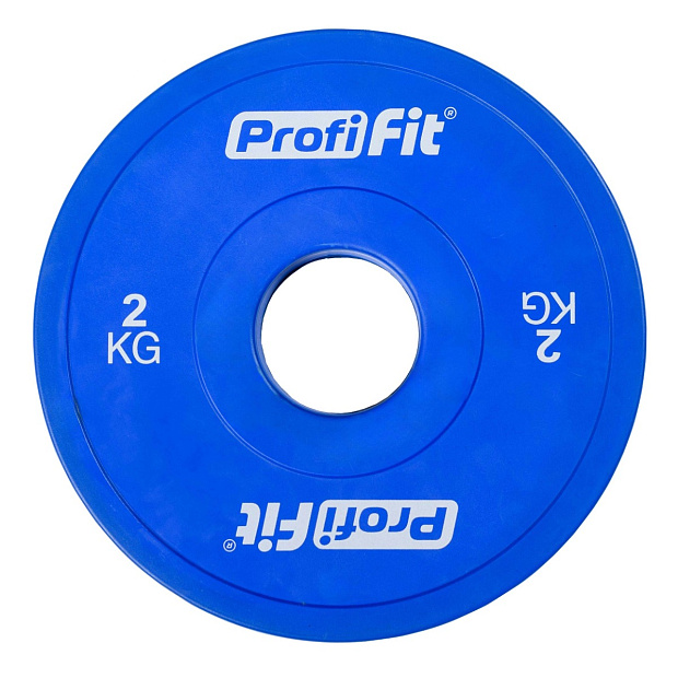 Диск профессиональный обрезиненный (цветной) D51 мм PROFI-FIT 2 кг