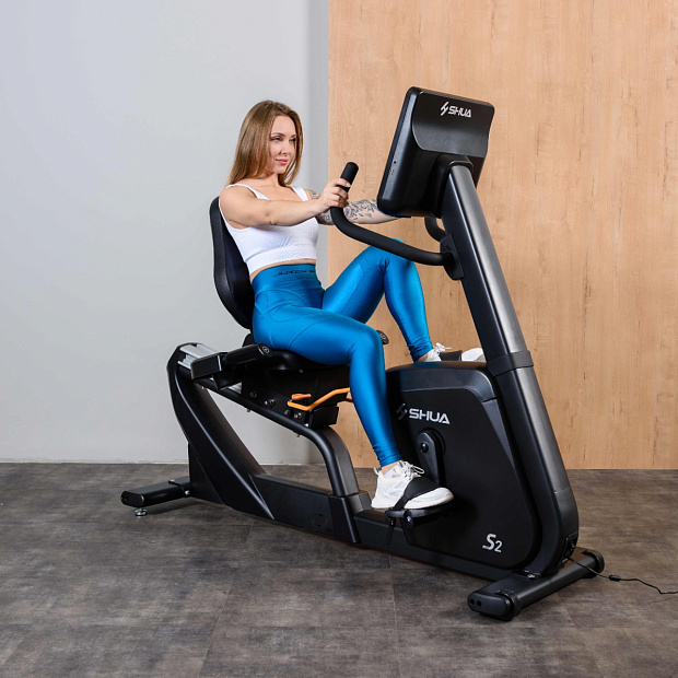 SH-B9100RT Велотренажер горизонтальный (Android-дисплей, 15,6") SHUA