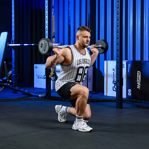 Набор изогнутых полиуретановых штанг (шаг 5 кг, 5 шт) PROFI-FIT 35-55 кг