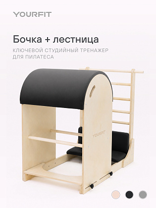 Бочка с лестницей (BL) черная