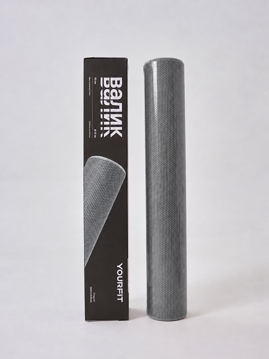 Валик массажный серый 90*15