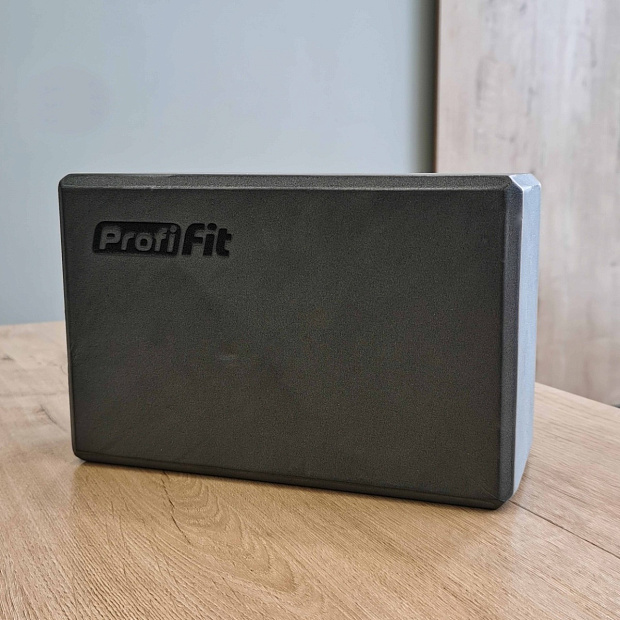 Блок для йоги (серый) PROFI-FIT