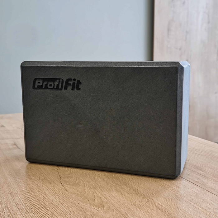 Блок для йоги (серый) PROFI-FIT