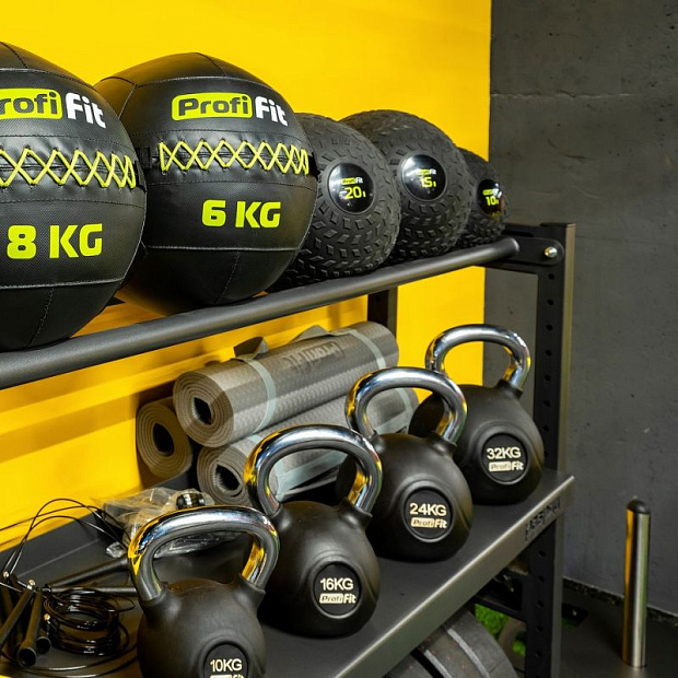 Гиря обрезиненная с хромированной ручкой PROFI-FIT 32 кг