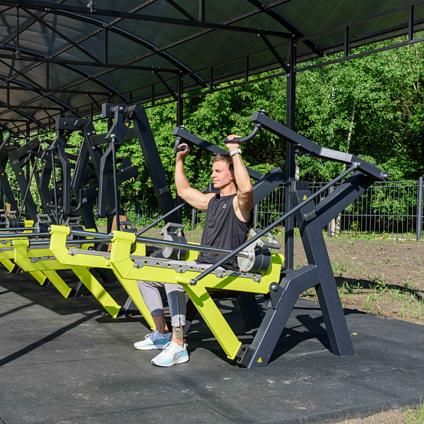 F-2801.1 Уличный тренажер Жим вверх с переменной нагрузкой ZAVODSPORTA
