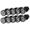 Гантельный ряд полиуретановый (шаг 2,5 кг, 5 пар) PROFI-FIT 27,5-37,5 кг