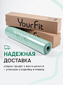Коврик для йоги и фитнеса TPE 6 мм бирюзовый
