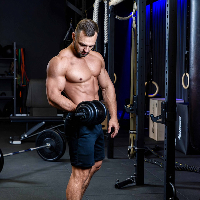 Диск обрезиненный классический, черный D26 мм PROFI-FIT  2,5 кг