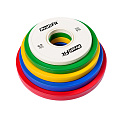 Диск профессиональный обрезиненный (цветной) D51 мм PROFI-FIT 1 кг