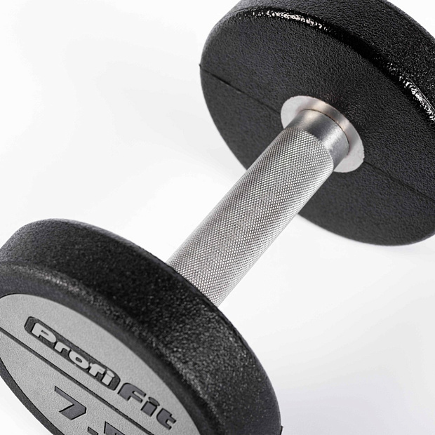 Гантельный ряд полиуретановый (шаг 2,5 кг, 10 пар) PROFI-FIT 2,5-25 кг